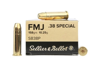 Sellier &amp; Bellot .38 Special 158 gr FMJ - Box of 50
